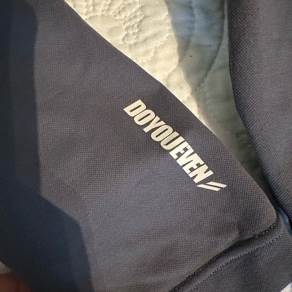 DOYOUEVEN Women's Gray Seamless Ribbed High Waist Athletic Leggings - Picture 2 of 6